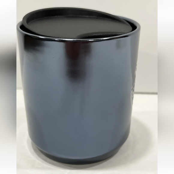 Starbucks Ceramic Double Wall Tumbler 8oz Iridescent Blue short mug Siren Logo - Picture 15 of 16